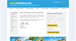 Desktop Screenshot of cancunvacations.com
